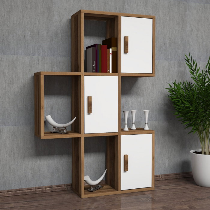 Hanah Home Flora - Nogal y Blanco
